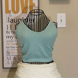 Arizona Jean Company Light Blue Ribbed Camisole